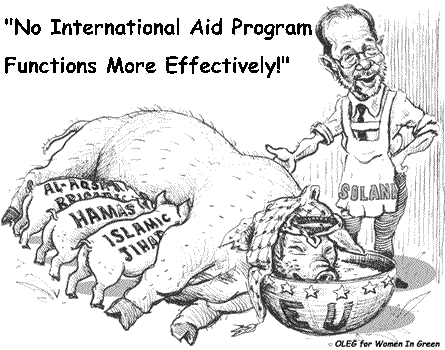 International aid programs there to help Israel's Muslim enemies