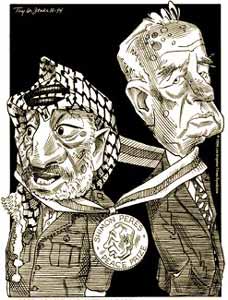 Rabin, Peres and Barak profit from peace process